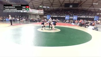 Boys 1B/2B 138 Champ. Round 1 - Daniel Martinez, Warden vs Kase Denison, Tonasket