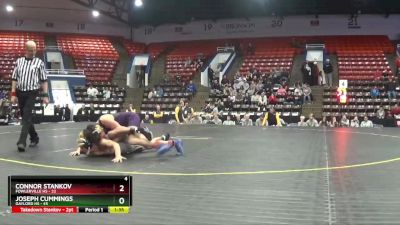 120 lbs Quarterfinals (8 Team) - Connor Stankov, Fowlerville HS vs Joseph Cummings, Gaylord HS