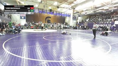 157 lbs Cons. Round 2 - Josh Macdonald, Lake City vs Dakota Zeiler, St. Ignatius