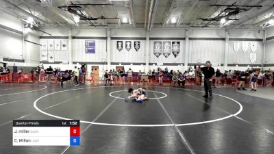 87 lbs Quarterfinal - Jacob Miller, Scorpions vs Chase Millan, Unattached, NJ