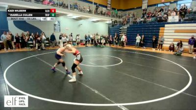 100 lbs. Cons. Round 6 - Kadi Wilbern, Glenwood vs Isabella Cullen, Troy Buchanan