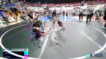 45 lbs Round Of 16 - Lane Pankaskie, Claremore Wrestling Club vs Lane Carrier, Quezada Wrestling Academy