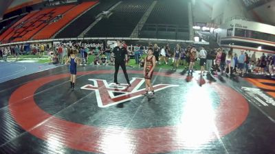 100-106 lbs Champ. Round 5 - Stephano Calderon, South Carolina vs Uriah Gauger, Idaho