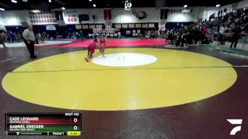 120 lbs Cons. Round 3 - Cade Leonard, Redondo Union vs Gabriel Krecker, Wilson Long Beach