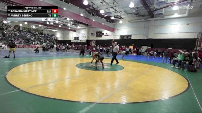 100 lbs Champ. Round 2 - Aubrey Sedeno, Thousand Oaks vs Rosalba Martinez, Magnolia