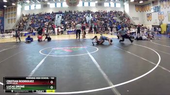 132 lbs Champ. Round 2 - Cristian Rodriguez, White House vs Lucas Drone, Claw Wrestling