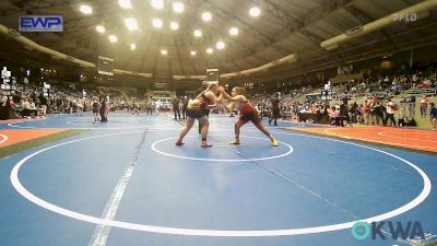 200 lbs Quarterfinal - Sydney O'brien, HURRICANE WRESTLING ACADEMY vs Audrina Collom, Tiger Trained Wrestling