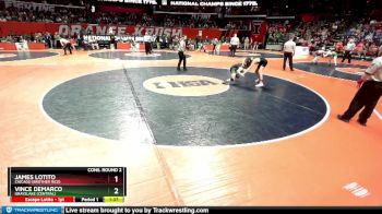2A 106 lbs Cons. Round 2 - Vince DeMarco, Grayslake (Central) vs James Lotito, Chicago (Brother Rice)