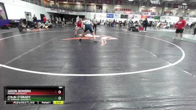 184 lbs Cons. Round 2 - Jason Bowers, Friends University vs Colin O`grady, St. Ambrose University