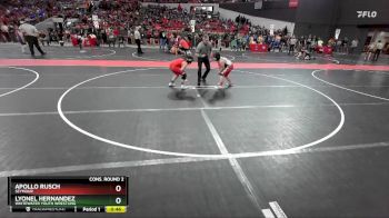 120 lbs Cons. Round 2 - Apollo Rusch, Seymour vs Lyonel Hernandez, Whitewater Youth Wrestling