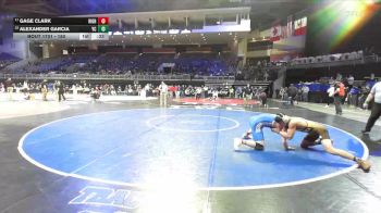 150 lbs Cons. Round 4 - Alexander Garcia, Yuba City vs Gage Clark, Highlands