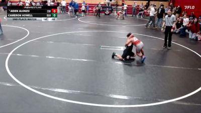 2nd Place Match - Aiden Alonzo, 208 Spartan WC vs Cameron Howell, Idaho