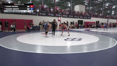 61 kg Champ. Rd Of 16 - Logan Frazier, Indiana RTC vs Massey Odiotti, Wildcat Wresting Club