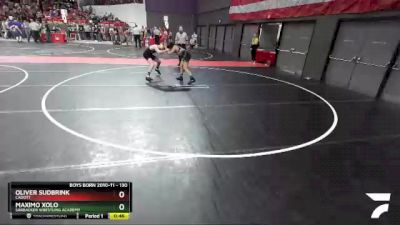 130 lbs Quarterfinal - Maximo Xolo, Sarbacker Wrestling Academy vs Oliver Sudbrink, Cadott