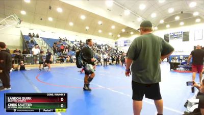 106 lbs Cons. Round 3 - Landon Quirk, Beat The Streets vs Chris Sautter, Hesperia High School