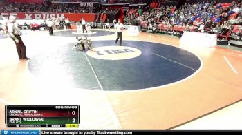 1A 150 lbs Cons. Round 2 - Brant Widlowski, Coal City vs Arkail Griffin, Chicago (C. Hope Academy)
