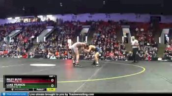 130 lbs Semifinals (8 Team) - Luke Francis, Goodrich HS vs Riley Buys, Whitehall HS