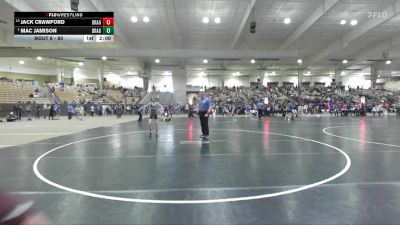 80 lbs Champ. Round 1 - Mac Jamison, TN Wrestling Academy vs Jack Crawford, Dragon Wrestling Club