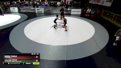 84 lbs Champ. Round 2 - Nixen Thiele, California vs Calvin Fitch, Pittsburg Wrestling Club