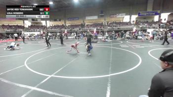 53 lbs Rr Rnd 2 - Jayde Red Tomahawk, Unattached vs Lola Romero, La Gente WC