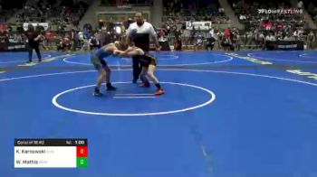 96 lbs Consolation - Knox Karnowski, Flint Hills vs Wyatt Mathis, Dark Cloud WC