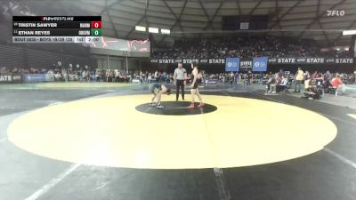 Boys 1B/2B 120 Champ. Round 1 - Ethan Reyes, Oroville vs Tristin Sawyer, Rainier