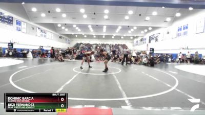 144 lbs Cons. Round 1 - Dezi Fernandez, Bear Wrestling Academy vs Dominic Garcia, Canyon High School