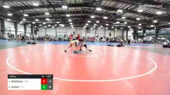 120 lbs Prelims - Jacob Goldberg, OMP Mat Factory Defiant vs Lane Huizar, Cyclones -MI