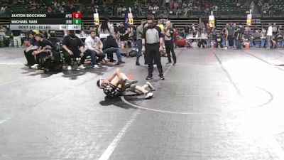 85 lbs Consi Of 8 #1 - Jaxton Bocchino, Apex vs Michael Vasi, Jersey 74