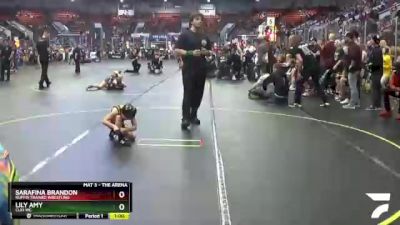 58 lbs Cons. Round 4 - Lily Amy, Clio WC vs Sarafina Brandon, Ruffin Trained Wrestling