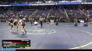 1A 120 lbs Cons. Round 1 - Ryan Mann, North East Carolina Prep vs Max Clodfelter, South Stanly