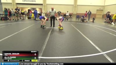 92 lbs Round 1 - Samuel Ziegler, TCWC vs Eli Flowers, Unattached