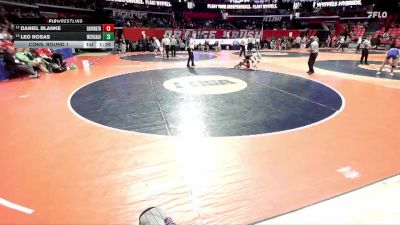 3A 150 lbs Cons. Round 1 - Leo Rosas, West Chicago (H.S.) vs Daniel Blanke, Barrington