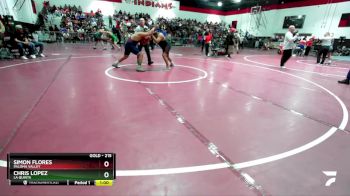 215 lbs Cons. Round 1 - Chris Lopez, La Quinta vs Simon Flores, Paloma Valley