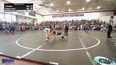 76 lbs Rr Rnd 1 - Ty Burns, Morrison Takedown Club vs Hanna Lollis, Cowboy Wrestling Club