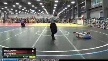 88 lbs Round 1 - Beau Fennick, PA Gold vs Chase Lambert, VA Hammers