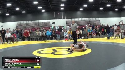 100 lbs Placement Matches (8 Team) - Emilio Rodriguez, Beast Mode vs Asher Cabral, Fort Hammers