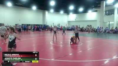 115 lbs Round 7 (8 Team) - Addisyn Darling, Nebraska Black Widows vs Nicole Arroyo, Florida Red Black & Blue