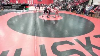 285 lbs Champ. Round 2 - Anthony Sebastian, Elmhusrt (IC CATHOLIC) vs Logan Anderson, WAUCONDA