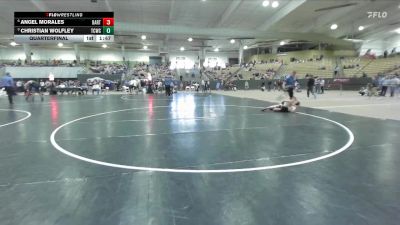 90 lbs Quarterfinal - Christian Wolfley, White Buffalo Wrestling Academy vs Angel Morales, Grindhouse