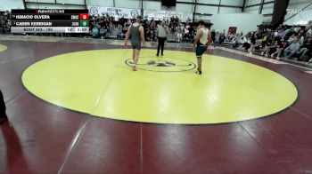 190 lbs 5th Place Match - Ignacio Olvera, Summit Academy vs Caden Kerrigan, Juan Diego