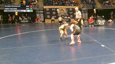 75 lbs Round Of 16 - Ryleigh Prvonozac, Mohawk vs Penny Williard, Manheim Twp.