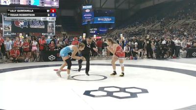120 lbs Cons. Rd Of 16 - Lilly Quintanilla, Wyoming vs Tegan Robertson, Iowa
