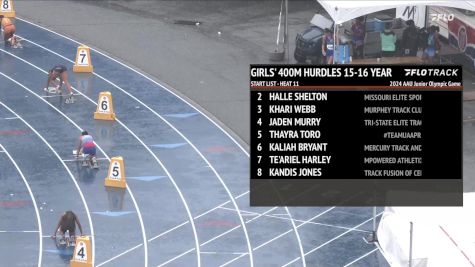 Youth Girls' 400m Hurdles, Finals 11 - Age 15-16