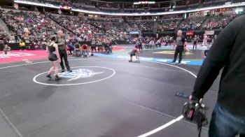 G100-4A Quarterfinal - Veronika Hafer, Holy Family Girls vs Yliani Garcia, La Junta Girls