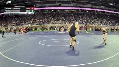 D3-165 lbs Cons. Round 2 - Isaiah Cosgrove, Kingsley Area HS vs Carson Warner, Napoleon