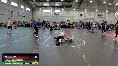 98 lbs Round 5 (6 Team) - Nick Yetzer, The Wrestling Mill vs Mason DellaPenta, Full Circle Green