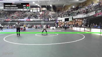 105 lbs Champ. Round 1 - Becca Templeton, Easton-Pleasant Ridge HS vs Bristol Copple, Minneapolis HS