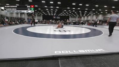 126 lbs Cons. Sub-semis - Aaron Meza, California vs Elijah Scriven, Bad Karma Wrestling Club