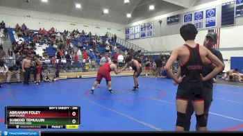 285 lbs Cons. Round 3 - Abraham Foley, Unattached vs Subedei Temuujin, Woodbridge High
